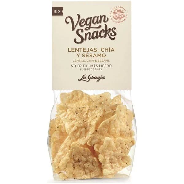 Vegan snack de lenteja, chía y sésamo LA GRANJA, bolsa 40 g - 0.04 kg - Imagen del producto en Findit