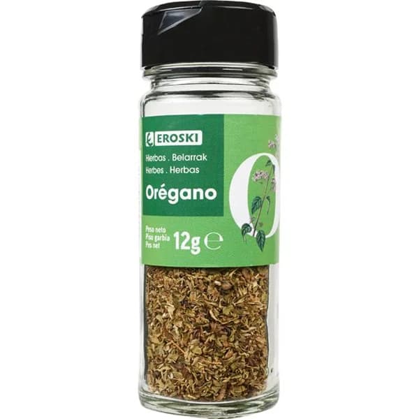 Orégano EROSKI, frasco 12 g - 0.01 kg - Imagen del producto en Findit