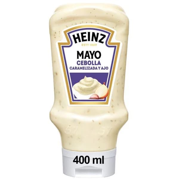 Mayonesa con cebolla caramelizada HEINZ, bocabajo 400 ml - 0.4 l - Imagen del producto en Findit