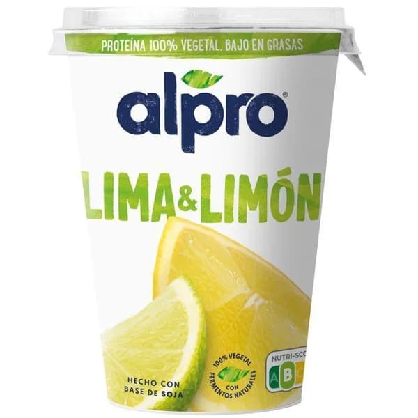 Producto fermentado a base de lima-limón ALPRO, tarrina 400 g - 0.4 kg - Imagen del producto en Findit