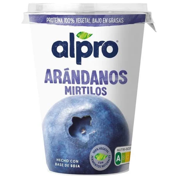 Producto fermentado a base de arándanos ALPRO, tarrina 400 g - 0.4 kg - Imagen del producto en Findit