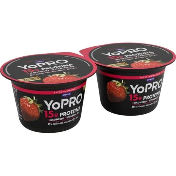 Preparado lácteo sabor fresa YOPRO, pack 2x160 g - 1 ud - Imagen del producto en Findit