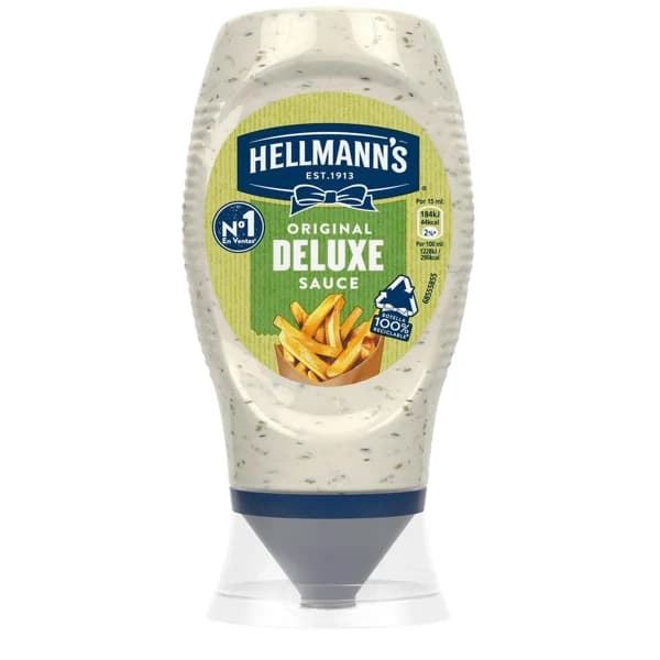 Salsa de patatas deluxe HELLMANN'S, bocabajo 250 g - 0.25 kg - Imagen del producto en Findit