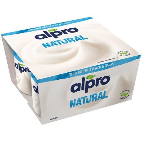 Soja natural ALPRO, pack 4x125 g - 0.5 kg - Imagen del producto en Findit