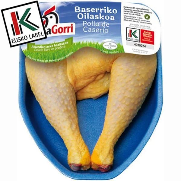 Muslos de pollo EUSKO LABEL LUMAGORRI, bandeja aprox. 500 g - 0.5 kg - Imagen del producto en Findit