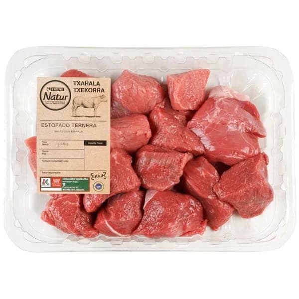 Estofado de Ternera EUSKAL OKELA EROSKI NATUR, bandeja aprox. 600 g - 0.6 kg - Imagen del producto en Findit