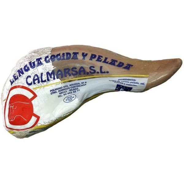 Lengua entera cocida CALMARSA, pieza al peso aprox. 700 g - 0.7 kg - Imagen del producto en Findit