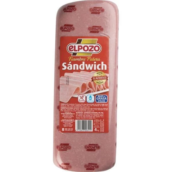 Paleta de sandwich ELPOZO, al corte, compra mínima 100 g - 0.1 kg - Imagen del producto en Findit