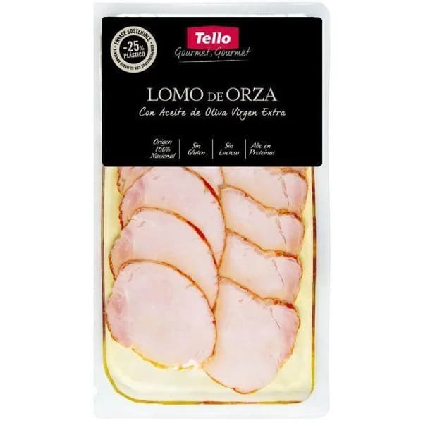 Lomo de orza con aceite de oliva virgen TELLO, bandeja 125 g - 0.13 kg - Imagen del producto en Findit