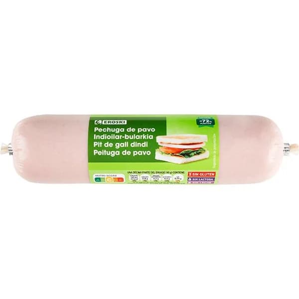 Pechuga de pavo mini EROSKI, pieza 400 g - 0.4 kg - Imagen del producto en Findit