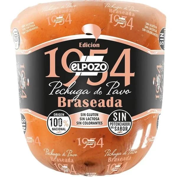 Pechuga de pavo braseado ELPOZO, al corte, compra mínima 100 g - 0.1 kg - Imagen del producto en Findit