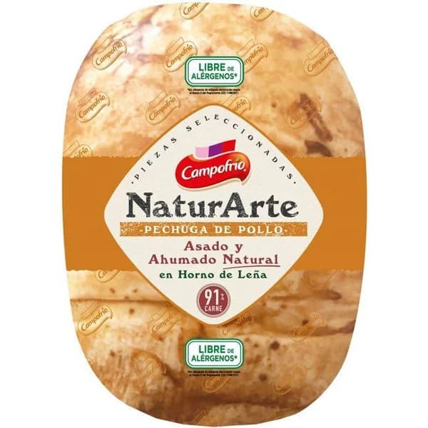 Pechuga de pollo ahumada CAMPOFRÍO, al corte, compra mínima 100 g - 0.1 kg - Imagen del producto en Findit