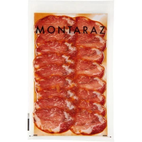 Lomo ib. cebo de campo 50% raza ibérica MONTARAZ, sobre 100 g - 0.1 kg - Imagen del producto en Findit
