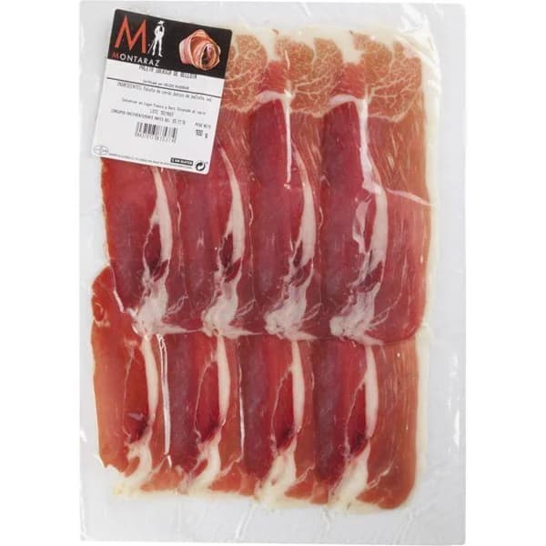 Paleta ibérica bellota 100% raza ibérica MONTARAZ, sobre 100 g - 0.1 kg - Imagen del producto en Findit