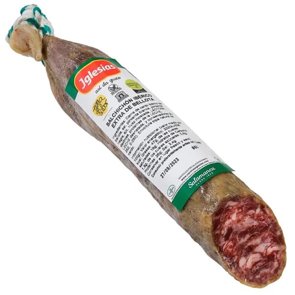 Salchichón cular ibérico de bellota IGLESIAS, pieza 500 g - 0.5 kg - Imagen del producto en Findit