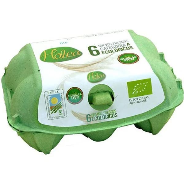 Huevo ecológico HOBEA, cartón 6 uds - 6 ud - Imagen del producto en Findit