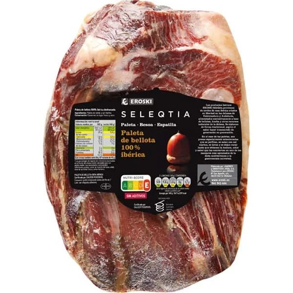 Paleta bellota 100% ibérica E. SELEQTIA, al corte, compra mínima 100 g - 0.1 kg - Imagen del producto en Findit