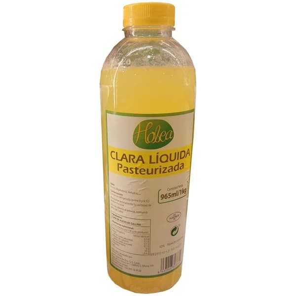 Clara de huevo pasteurizada HOBEA, botella 1 litro - 1 l - Imagen del producto en Findit