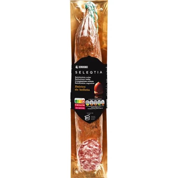 Salchichon ibérico de bellota SELEQTIA, al corte compra mínima - 1 ud - Imagen del producto en Findit