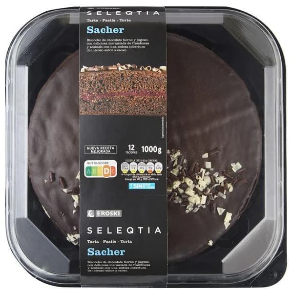 Tarta Sacher SELEQTIA, 1 kg - 1 kg - Imagen del producto en Findit