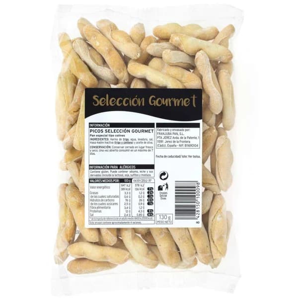 Picos Gourmet EROSKI, bolsa 130 g - 0.13 kg - Imagen del producto en Findit