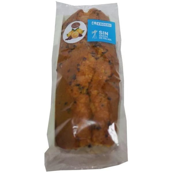 Bizcocho de naranja y chocolate EROSKI, 350 g - 0.35 kg - Imagen del producto en Findit