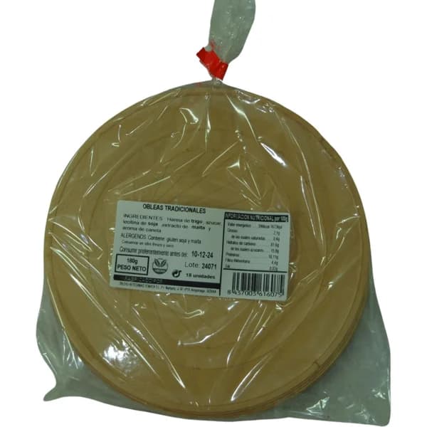 Obleas EUGOBA, bolsa 180 g - 0.18 kg - Imagen del producto en Findit