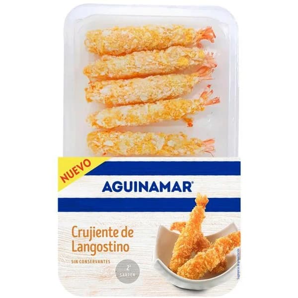Langostino crujiente AGUINAMAR, bandeja 200 g - 0.2 kg - Imagen del producto en Findit