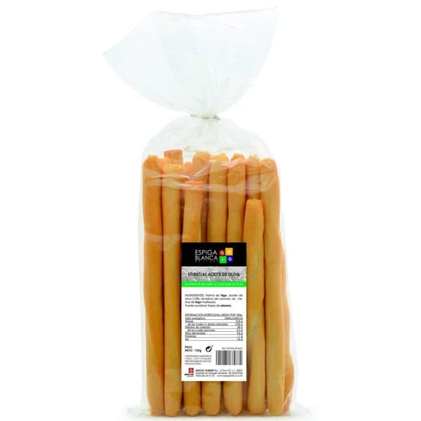 Stirati al aceite de oliva ESPIGA BLANCA, bolsa 150 g - 0.15 kg - Imagen del producto en Findit