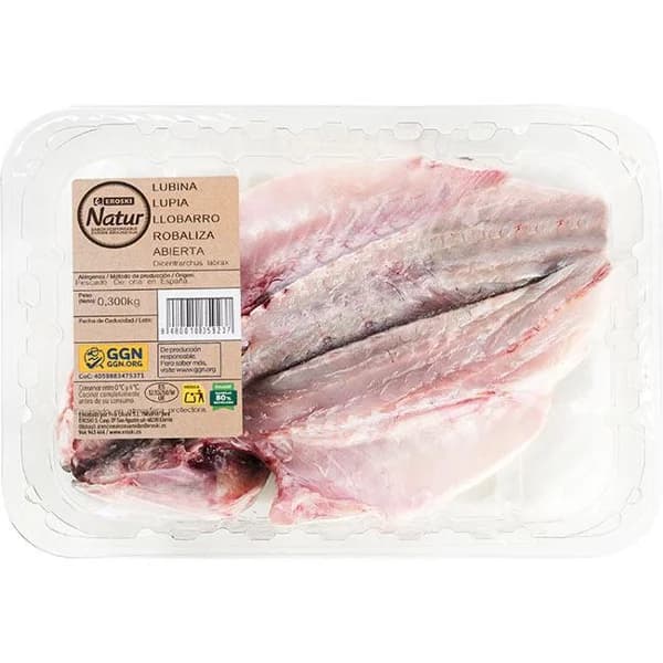 Lubina abierta EROSKI NATUR GGN, 1 ud - 1 ud - Imagen del producto en Findit