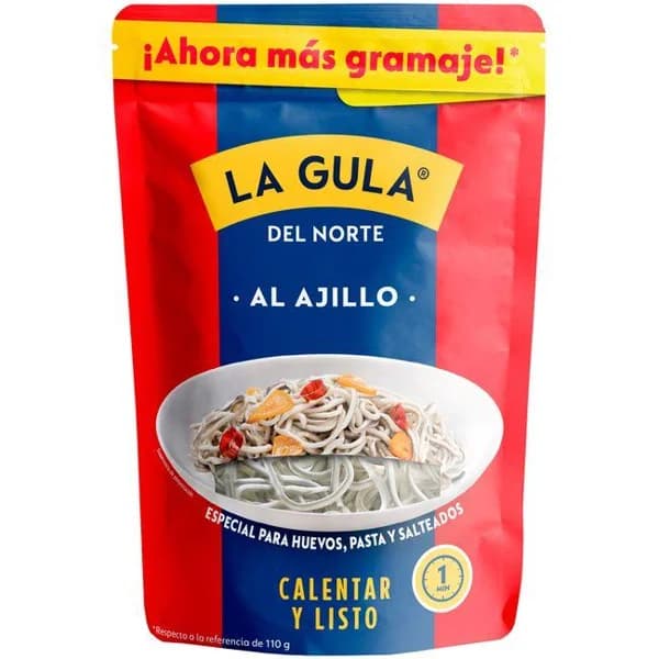 Alminuto de gulas al ajillo LA GULA DEL NORTE, sobre 130 g - 0.13 kg - Imagen del producto en Findit