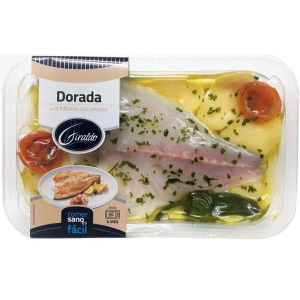 Dorada a la bilbaína con patatas GIRALDO, bandeja 300 g - 0.3 kg - Imagen del producto en Findit