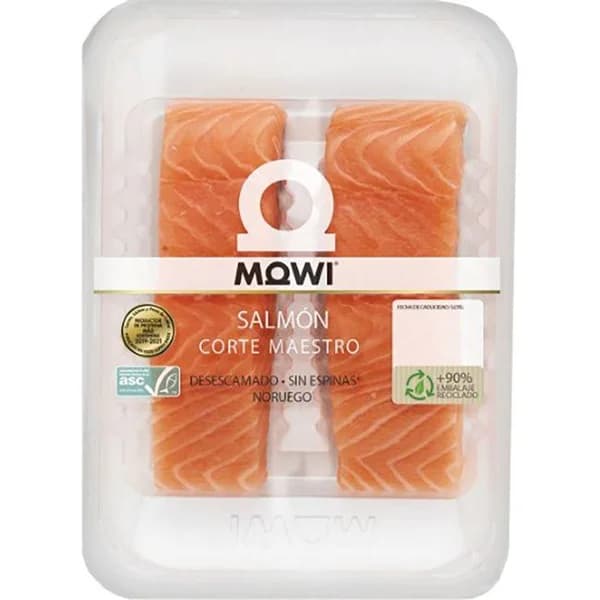 Salmón Corte Maestro x2 MOWI, bandeja 230 g - 0.23 kg - Imagen del producto en Findit