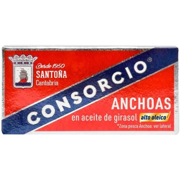 Anchoa en aceite alto oleico CONSORCIO, lata 23 g - 0.02 kg - Imagen del producto en Findit
