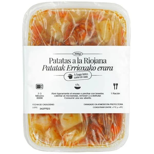 Patatas a la riojana COCINA MAGUI, bandeja 300 g - 0.3 kg - Imagen del producto en Findit