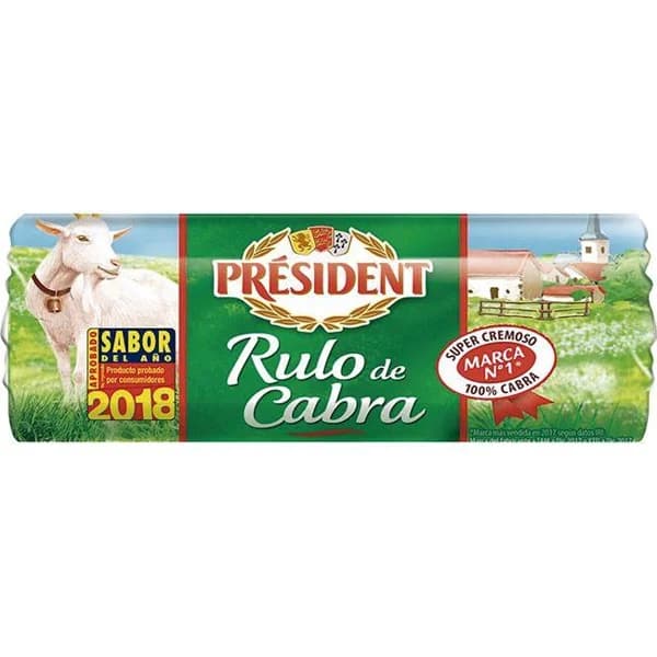 Queso rulo de cabra PRESIDENT, rulo 180 g - 0.18 kg - Imagen del producto en Findit