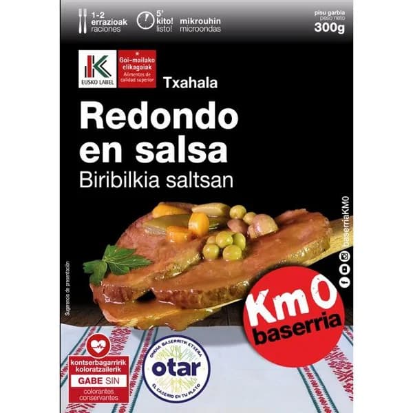 Redondo en salsa OTAR, bandeja 300 g - 0.3 kg - Imagen del producto en Findit