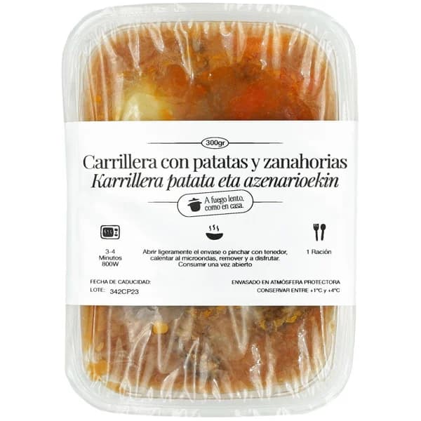 Carrilleras COCINA MAGUI, bandeja 300 g - 0.3 kg - Imagen del producto en Findit