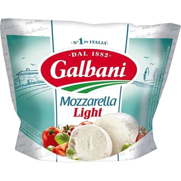 Mozzarella light GALBANI, bolsa 125 g - 0.12 kg - Imagen del producto en Findit