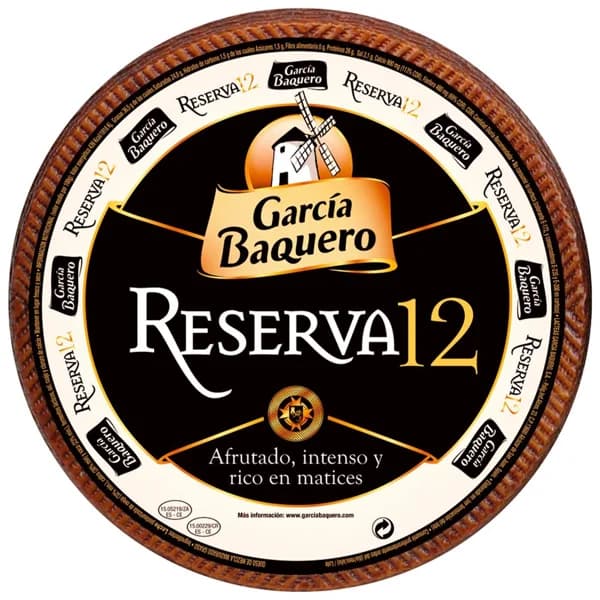 Queso curado reserva 12 G. BAQUERO, al corte, compra mínima 250 g - 0.25 kg - Imagen del producto en Findit