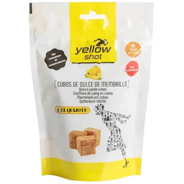 Membrillo en cubos sports YELLOW SHOT, bolsa 125 g - 1 ud - Imagen del producto en Findit