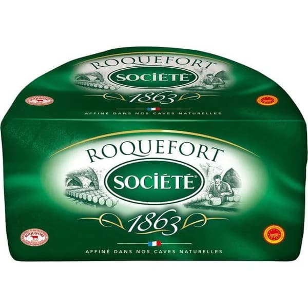 Queso Roquefort SOCIETÉ, al corte, compra mínima 100 g - 0.1 kg - Imagen del producto en Findit