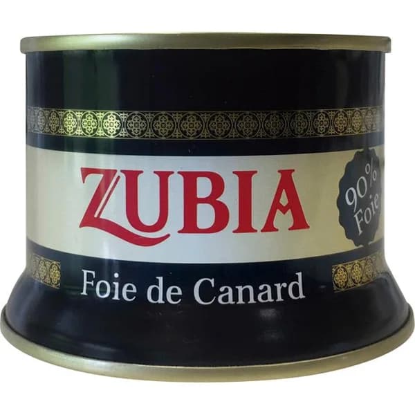 Foie de canard ZUBIA, lata 130 g - 0.13 kg - Imagen del producto en Findit
