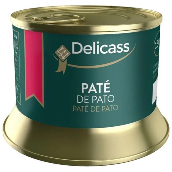 Paté de pato DELICASS, lata 130 g - 0.13 kg - Imagen del producto en Findit