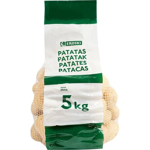 Patata común EROSKI, malla 5 kg - 5 kg - Imagen del producto en Findit