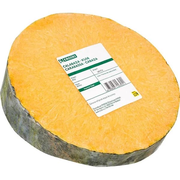 Calabaza partida EROSKI, pieza al peso aprox. 500 g - 0.5 kg - Imagen del producto en Findit