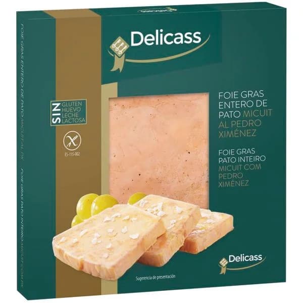 Foie gras px DELICASS, blister 80 g - 0.08 kg - Imagen del producto en Findit