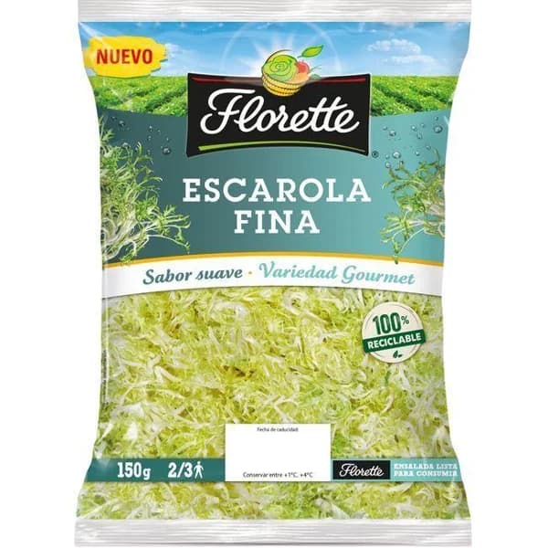Escarola fina FLORETTE, bolsa 150 g - 1 ud - Imagen del producto en Findit
