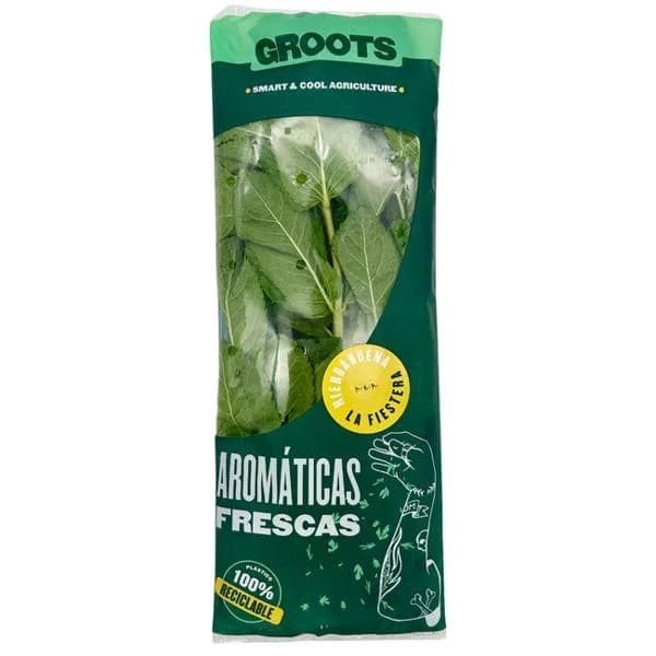 Hierbabuena manojo GROOTS, bandeja 100 g - 0.1 kg - Imagen del producto en Findit