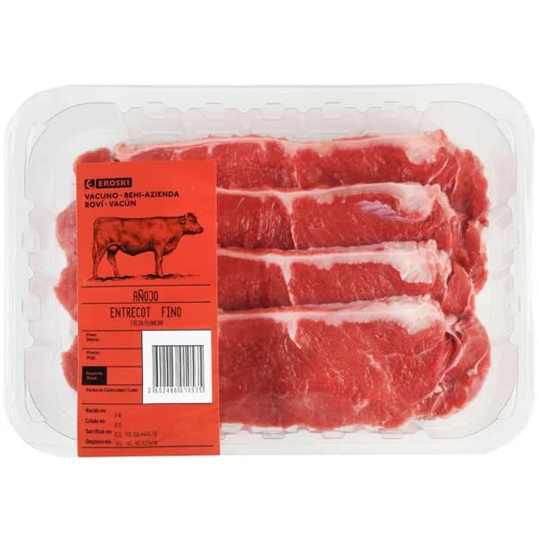 Entrecot de añojo corte fino, bandeja aprox. 750 g - 1 ud - Imagen del producto en Findit
